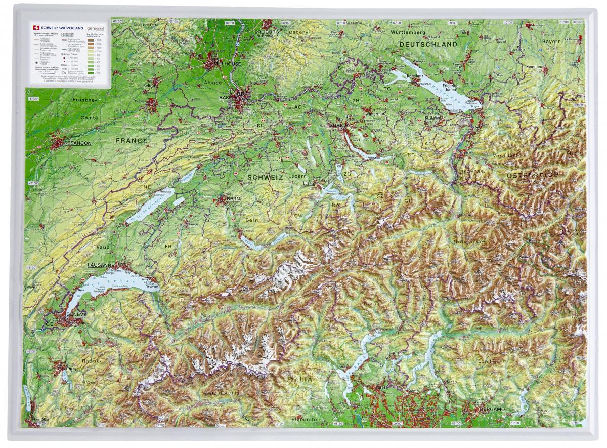 kat jeyografik nan swis 3d