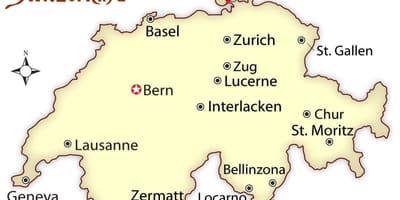 Kat jeyografik chur swis
