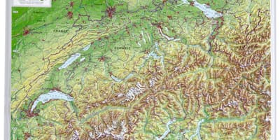 Kat jeyografik nan swis 3d