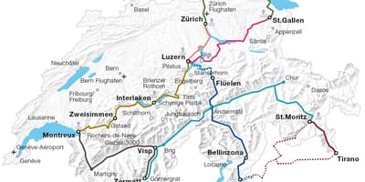 Swis scenic tren wout kat jeyografik
